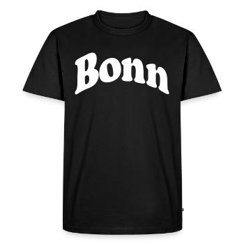 Bonn - T-shirt Premium bio Homme - noir - Devant - Nico (187cm)