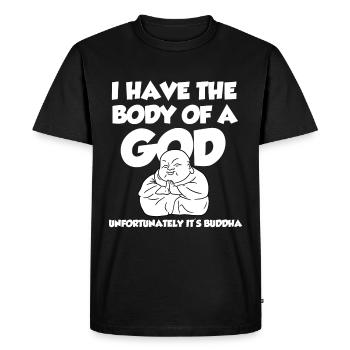 Bouddha - T-shirt Premium bio Homme - noir - Devant - Nico (187cm)