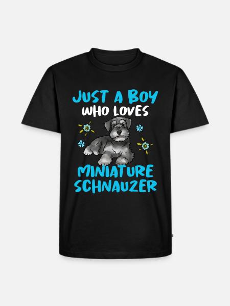 Miniature Schnauzer - Men's Premium Organic T-Shirt - black
