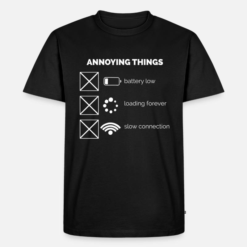 Lästige Dinge - Männer Premium Bio T-Shirt - Schwarz