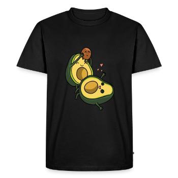 Bébé avocat - T-shirt Premium bio Homme - noir - Devant - Nico (187cm)