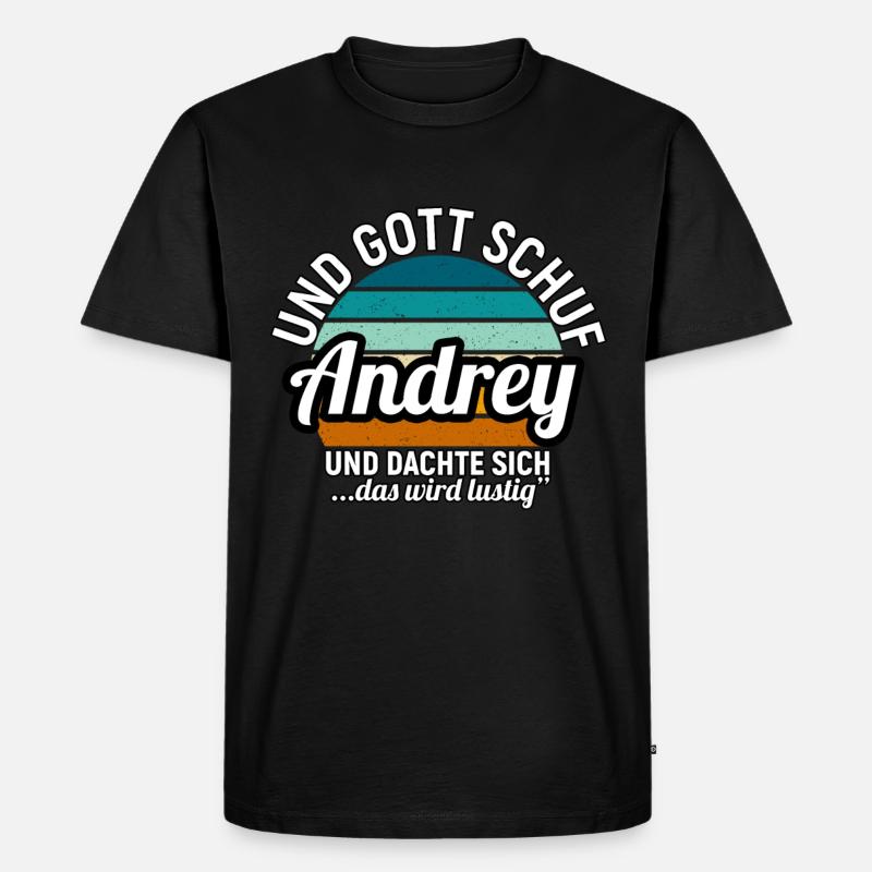 Armin - Männer Premium Bio T-Shirt - Schwarz