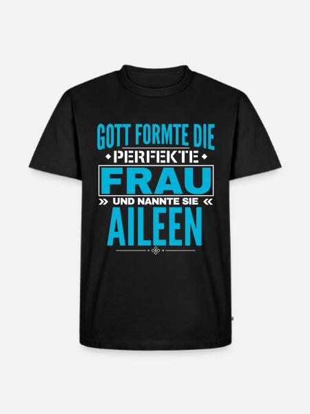 Aileen Name Design - Men's Premium Organic T-Shirt - black