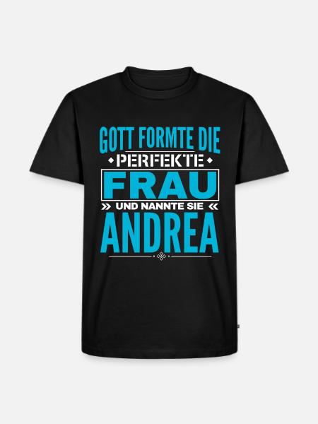 Andrea Name Design - Men's Premium Organic T-Shirt - black