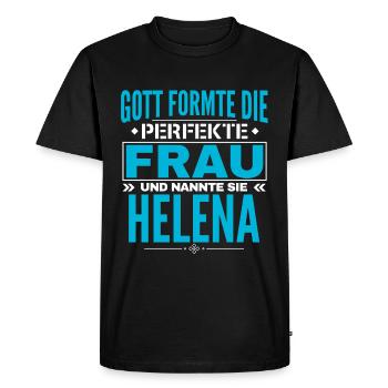 Conception du nom Helena - T-shirt Premium bio Homme - noir - Devant - Nico (187cm)