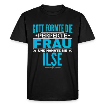 Conception du nom d’Ilse - T-shirt Premium bio Homme - noir - Devant - Nico (187cm)
