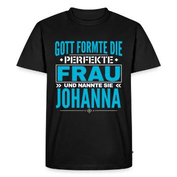 Johanna Name Design - T-shirt Premium bio Homme - noir - Devant - Nico (187cm)