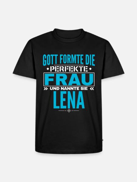 Lena Name Design - Men's Premium Organic T-Shirt - black