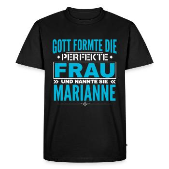 Marianne Nom Design - T-shirt Premium bio Homme - noir - Devant - Nico (187cm)