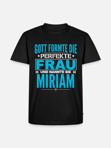 Miriam Name Design - Men's Premium Organic T-Shirt - black