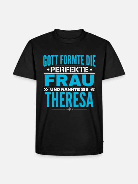 Conception du nom de Thérèse - T-shirt Premium bio Homme - noir