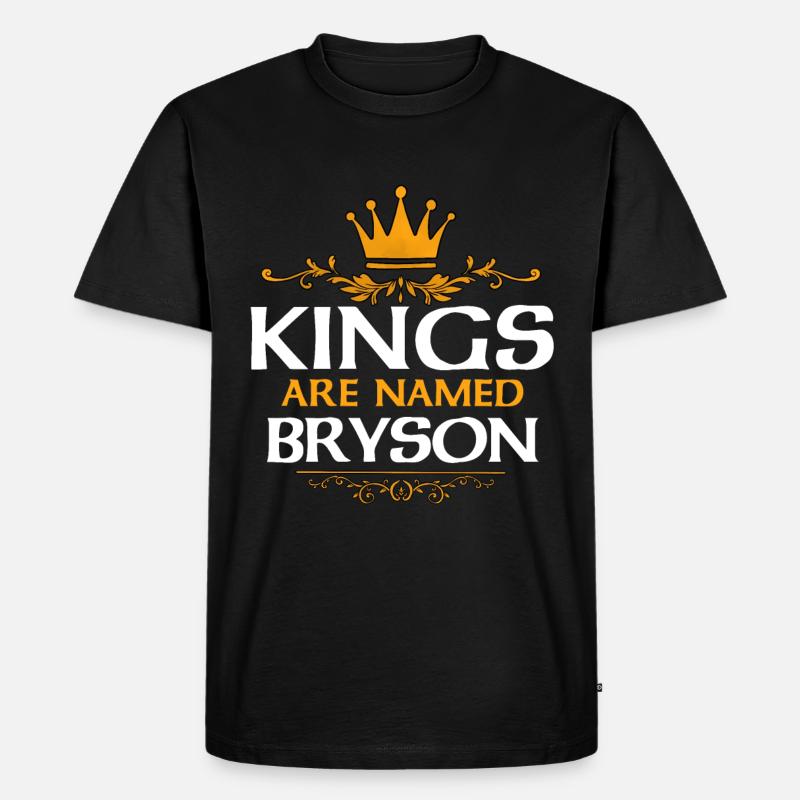 Bryson - Männer Premium Bio T-Shirt - Schwarz