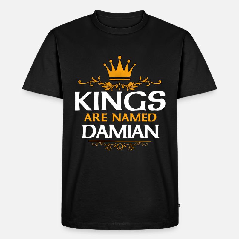 Damian - Männer Premium Bio T-Shirt - Schwarz