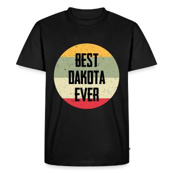 Le meilleur Dakota de tous les temps - T-shirt Premium bio Homme - noir - Devant - Nico (187cm)