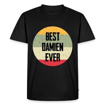 Best Damien Ever - Men's Premium Organic T-Shirt - black - Front - Nico (187cm)