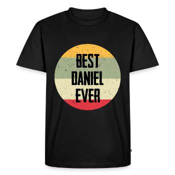 Best Daniel Ever - Men's Premium Organic T-Shirt - black - Front - Nico (187cm)