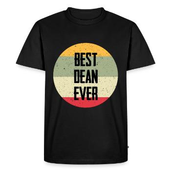 Best Dean Ever - Men's Premium Organic T-Shirt - black - Front - Nico (187cm)