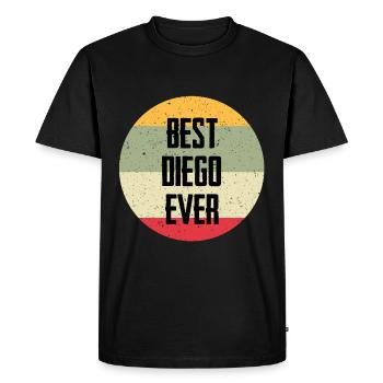 Le meilleur Diego de tous les temps - T-shirt Premium bio Homme - noir - Devant - Nico (187cm)