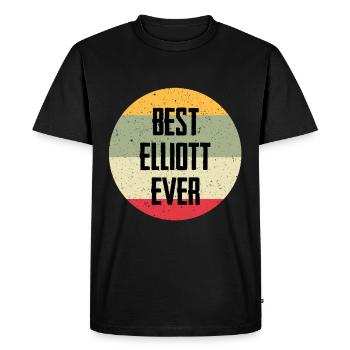 Le meilleur Elliott de tous les temps - T-shirt Premium bio Homme - noir - Devant - Nico (187cm)