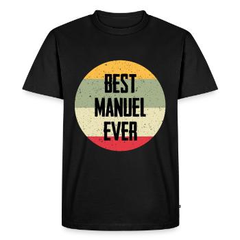 Meilleur manuel de tous les temps - T-shirt Premium bio Homme - noir - Devant - Nico (187cm)