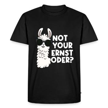 pas votre sérieux ou - T-shirt Premium bio Homme - noir - Devant - Nico (187cm)
