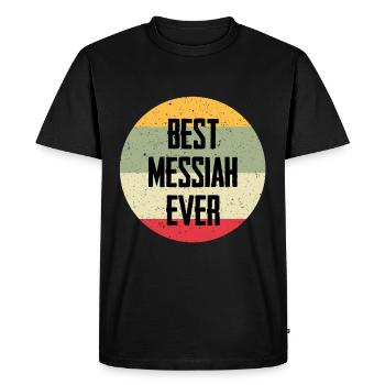 Le meilleur Messie de tous les temps - T-shirt Premium bio Homme - noir - Devant - Nico (187cm)