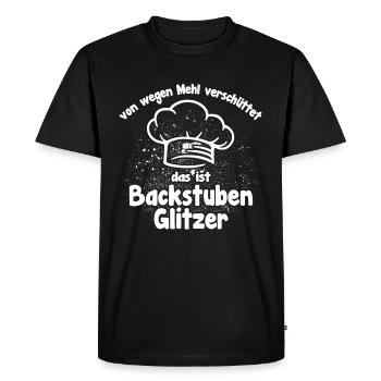 Bakeries glitter funny baker's saying - Men's Premium Organic T-Shirt - black - Front - Nico (187cm)