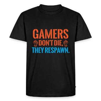 GAMER GAME LOVER GAME PARTY - Men's Premium Organic T-Shirt - black - Front - Nico (187cm)