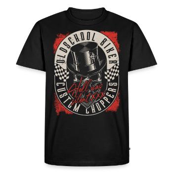 Custom Chopper Biker - T-shirt Premium bio Homme - noir - Devant - Nico (187cm)