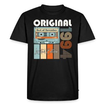 Cadeau d'anniversaire du 28e anniversaire de novembre 1994 - T-shirt Premium bio Homme - noir - Devant - Nico (187cm)