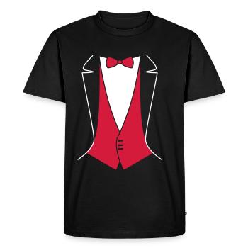 Tails for bachelor party, wedding - Men's Premium Organic T-Shirt - black - Front - Nico (187cm)
