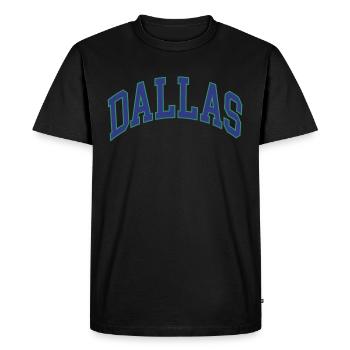 Dallas - T-shirt Premium bio Homme - noir - Devant - Nico (187cm)