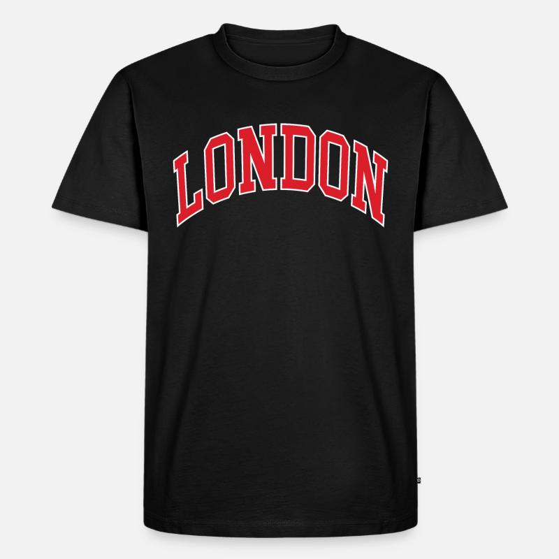 London - Männer Premium Bio T-Shirt - Schwarz