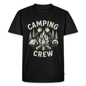 Camping Crew Cadeau amusant pour les amateurs de camping - T-shirt Premium bio Homme - noir - Devant - Nico (187cm)