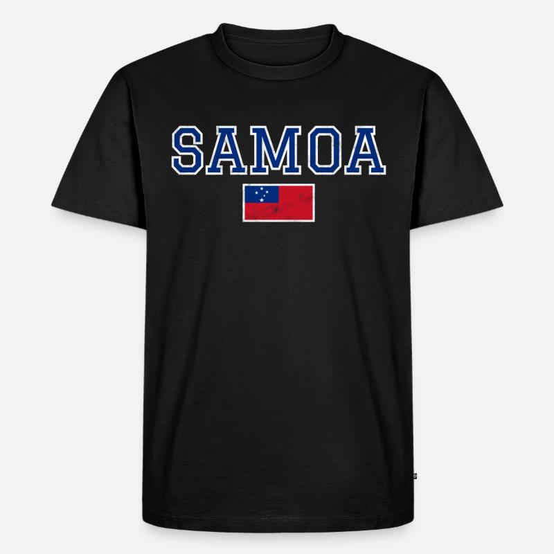 Samoa - Männer Premium Bio T-Shirt - Schwarz