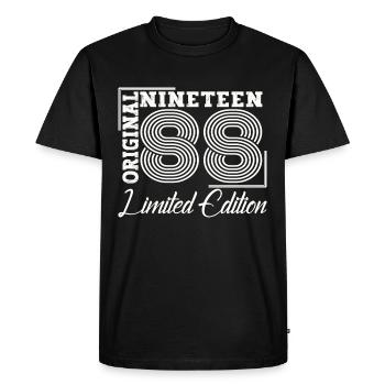 Né en 1988 35ème anniversaire Cadeau homme / femme - T-shirt Premium bio Homme - noir - Devant - Nico (187cm)