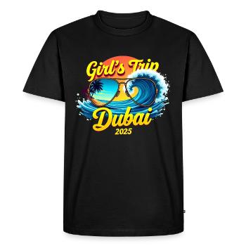 Week-end d’anniversaire Dubaï 2025 - T-shirt Premium bio Homme - noir - Devant - Nico (187cm)