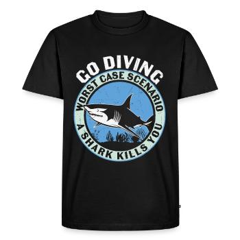 Diving Divers Scuba Diving - Men's Premium Organic T-Shirt - black - Front - Nico (187cm)
