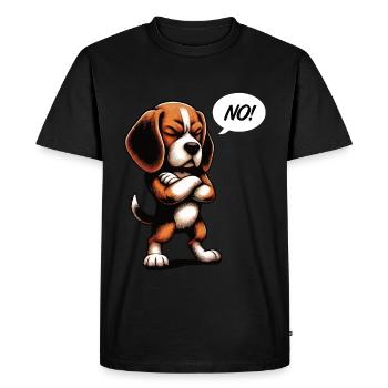 Pas de Beagle Propriétaire de Beagle Beagle Lover Beaglefan - T-shirt Premium bio Homme - noir - Devant - Nico (187cm)
