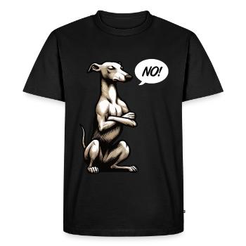 Pas de Whippet Greyhound Whippets Propriétaire de lévrier - T-shirt Premium bio Homme - noir - Devant - Nico (187cm)