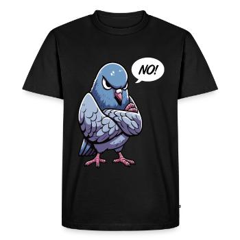 Pas de pigeons pigeons colombophiles colombophiles - T-shirt Premium bio Homme - noir - Devant - Nico (187cm)