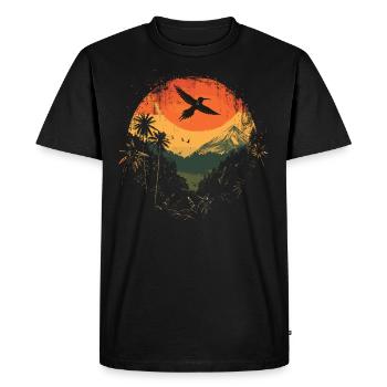 colibri, oiseau, la nature, animaux, nature sauvage, nectar - T-shirt Premium bio Homme - noir - Devant - Nico (187cm)