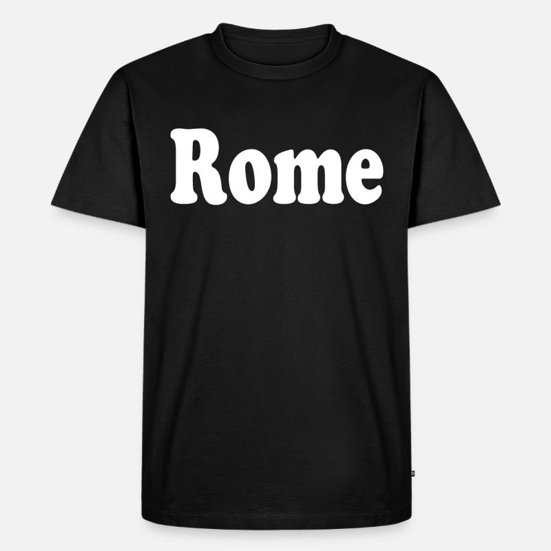 rome rom - Männer Premium Bio T-Shirt - Schwarz