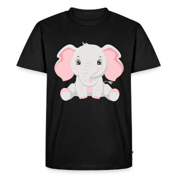 Elephant Family Mother Baby T-Shirt - T-shirt Premium bio Homme - noir - Devant - Nico (187cm)