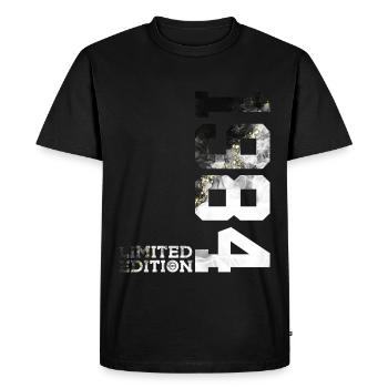 42E ANNIVERSAIRE ÉDITION LIMITÉE 1984 - T-shirt Premium bio Homme - noir - Devant - Nico (187cm)
