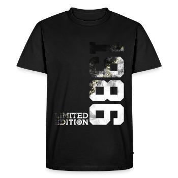 40E ANNIVERSAIRE ÉDITION LIMITÉE 1986 - T-shirt Premium bio Homme - noir - Devant - Nico (187cm)