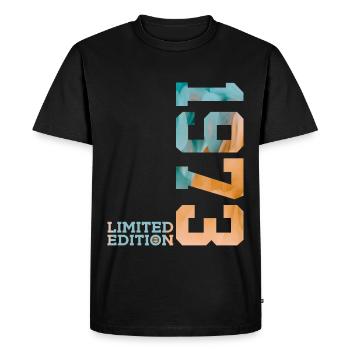 53E ANNIVERSAIRE ÉDITION LIMITÉE 1973 - T-shirt Premium bio Homme - noir - Devant - Nico (187cm)