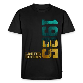 41. GEBURTSTAG LIMITED EDITION 1985 - Männer Premium Bio T-Shirt - Schwarz - Vorne - Nico (187cm)