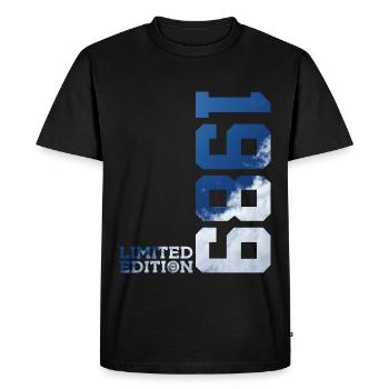 ÉDITION LIMITÉE 37E ANNIVERSAIRE 1989 - T-shirt Premium bio Homme - noir - Devant - Nico (187cm)
