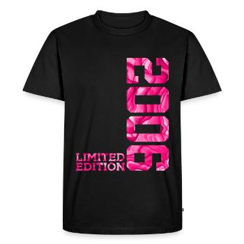 20E ANNIVERSAIRE ÉDITION LIMITÉE ROSE 2006 - T-shirt Premium bio Homme - noir - Devant - Nico (187cm)